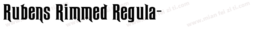 Rubens Rimmed Regula字体转换
